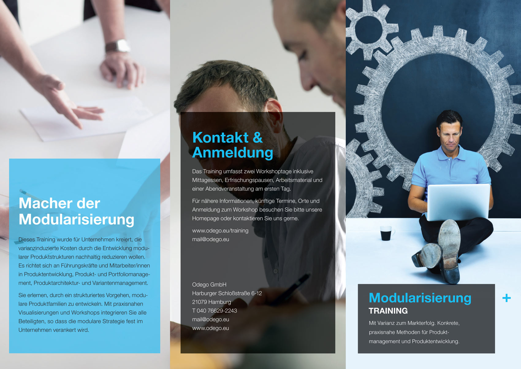 Broschure Folder Venturier Design Hamburg Corporate Design Webdesign